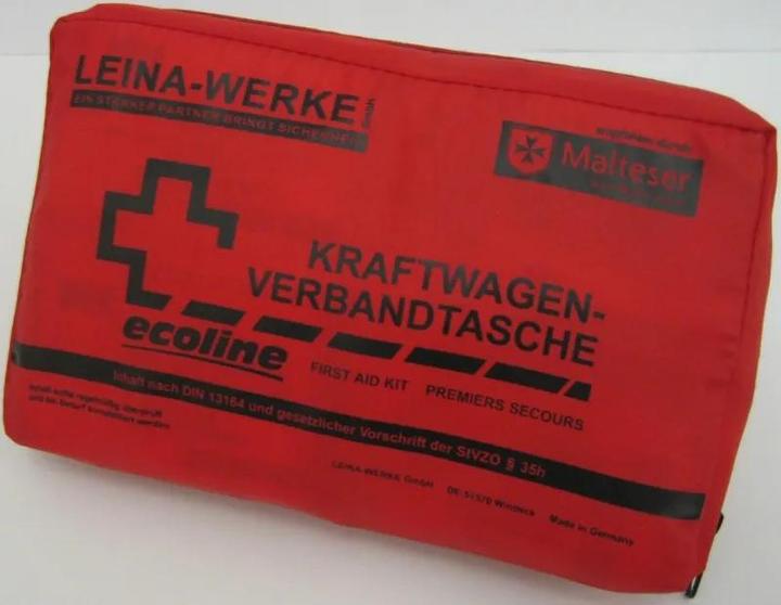 Produktbild Leina KFZ-Verbandtasche Compact -ecoline- Inhalt: DIN 13164 in Folientasche