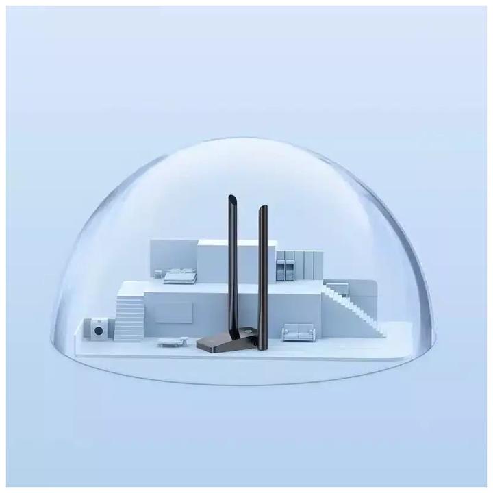 Produktbild Baseus Adapter WiFi FastJoy 1300Mbps (black) (USB-A, 2 Ports)