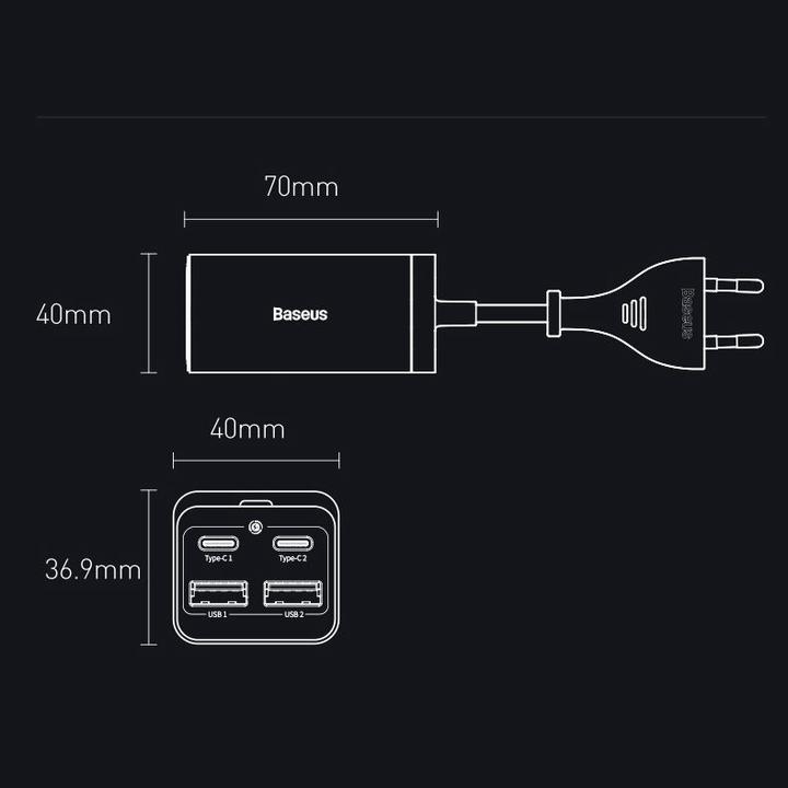 Produktbild Baseus Quick Charger GaN3 Pro (65 W)