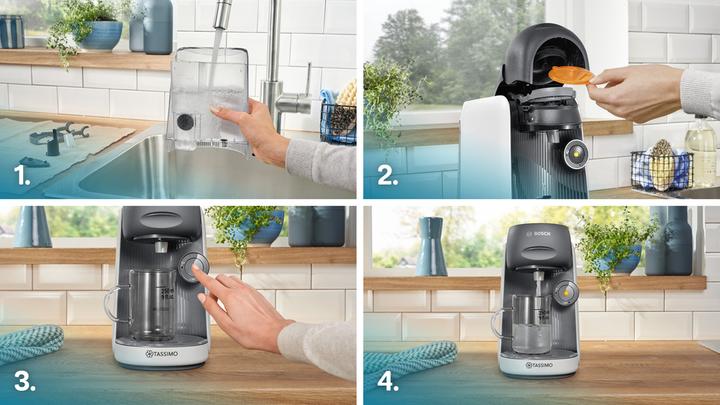 Actual product image Bosch Hausgeräte TAS16B4 TASSIMO Multi-drink Automatic FINESSE snow white (Tassimo)