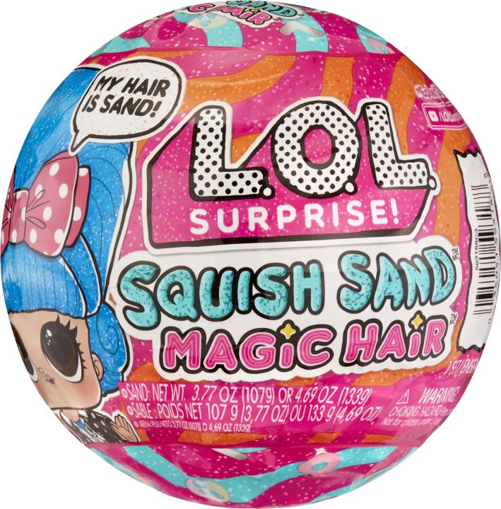 Actual product image MGA L.O.L. Surprise! Squish Sand Magic Hair Tots Asst in PDQ