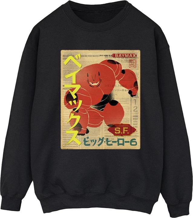 Immagine prodotto Disney Big Hero 6 Baymax Baymax Newspaper Felpa Donna (XXL)
