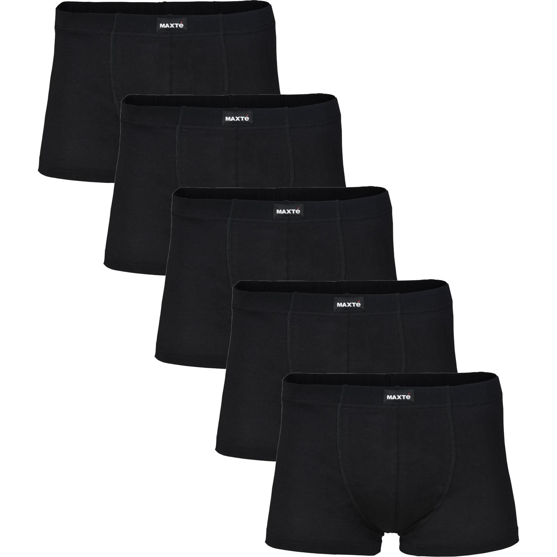 Maxte, Damen, Unterhosen, BASIC MAX Boxershorts 5er Pack, Schwarz, (L, 5er Pack)