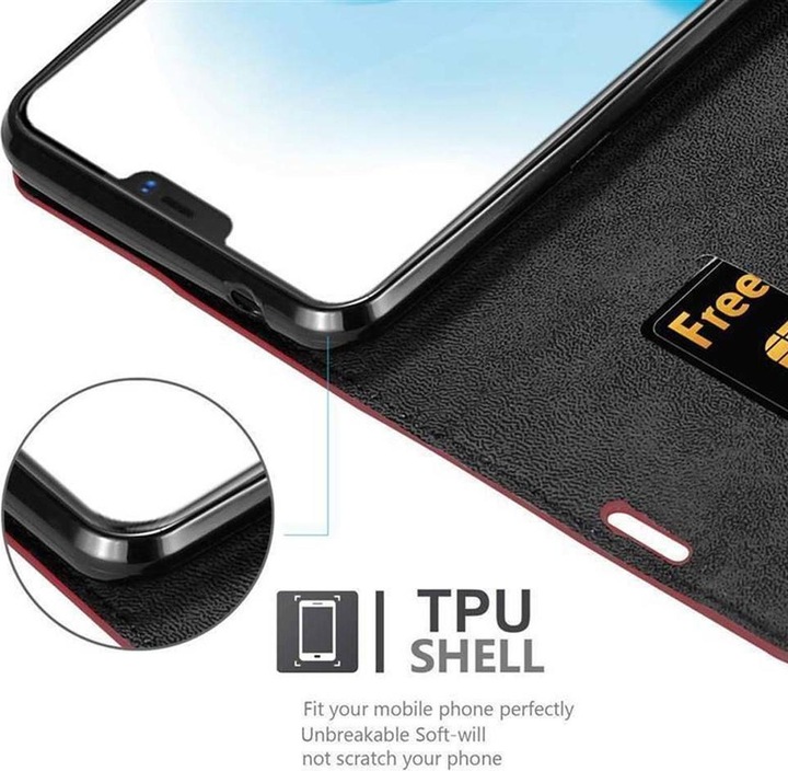 Actual product image Cadorabo Book Invisible Magnet Cover (Vivo X21)