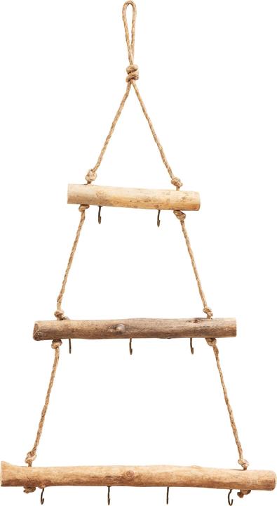 VBS Hanging driftwood ladder, with hooks, 38 x 76 cm