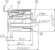 Produktbild Enova XLR Einbaubuchse, Indoor, 5 Polig, schwarz