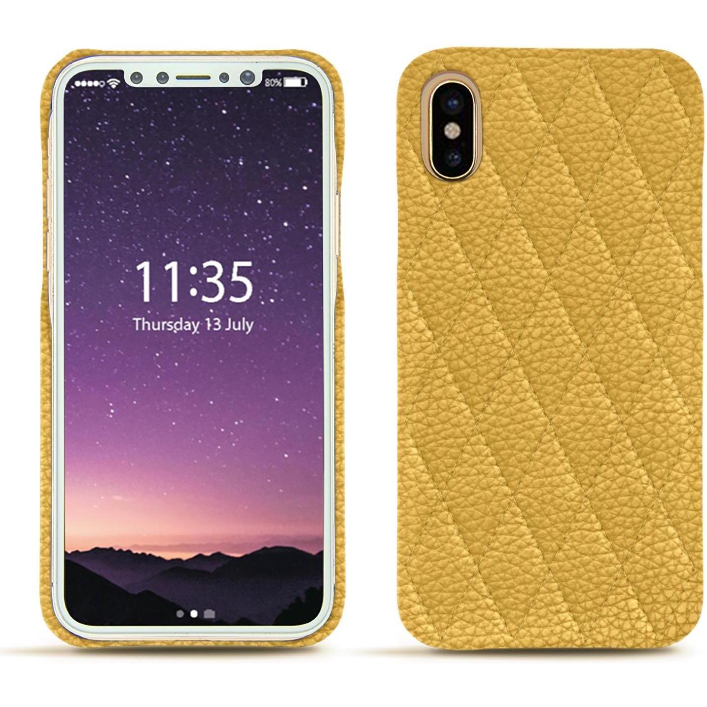 Thumbnail - Noreve Lederschutzhülle (Apple iPhone XS), Smartphone Hülle, Orange