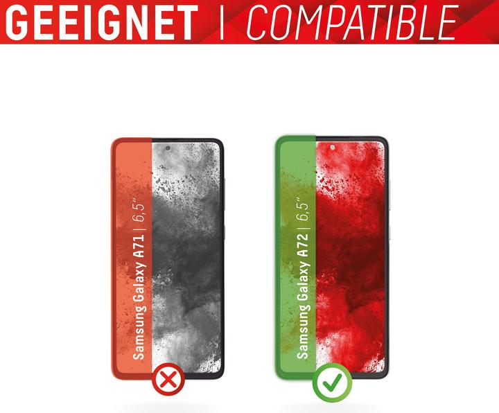 Produktbild Displex Real Glass, Full Cover Panzerglas (1 Stück, Samsung Galaxy A72, Samsung Galaxy A72 5G)