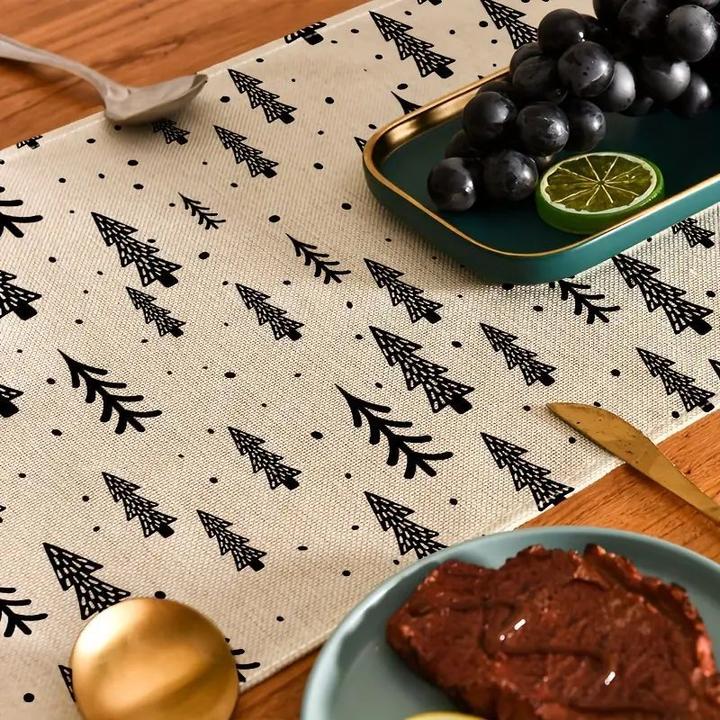 Immagine prodotto Alopini Runner da tavola in poliestere - realizzato a macchina, versatile per tavoli da pranzo e da pranzo