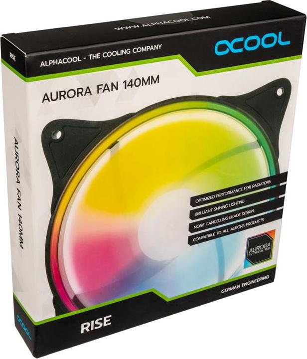 Produktbild Alphacool Rise Aurora PWM-Lüfter (140 mm, 1 x)