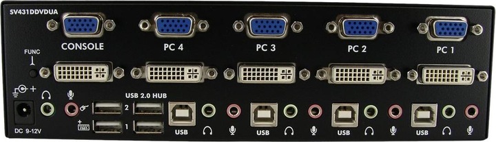 Produktbild StarTech 4 Port Dual DVI USB KVM Switch