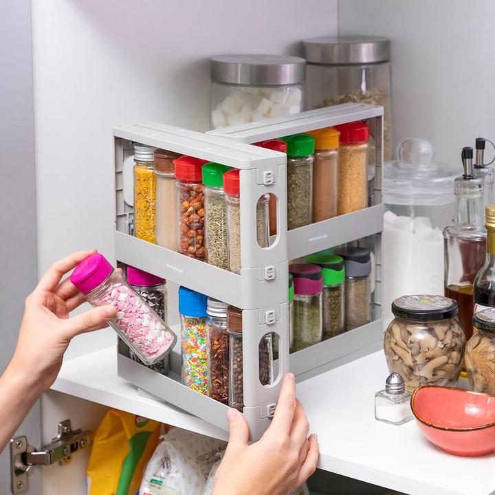Actual product image InnovaGoods Sliding and swivelling spice rack