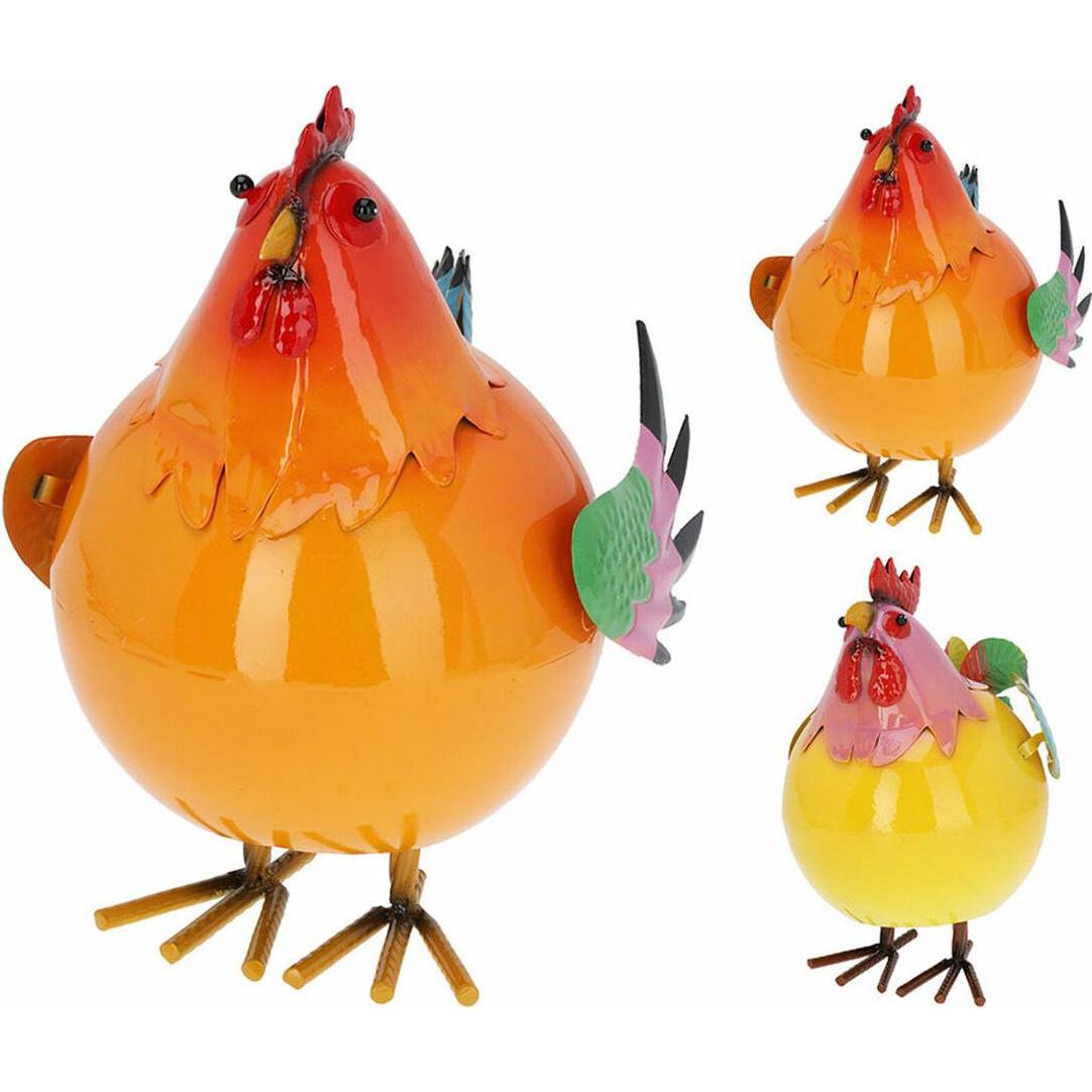 IPAE Progarden, Decorazione esterna, Metal jumping rooster / hen various models 20 x 25 x 29 cm