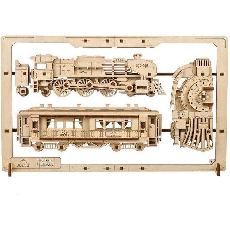 Ugears 70207 Steam Express 2.5D Puzzle