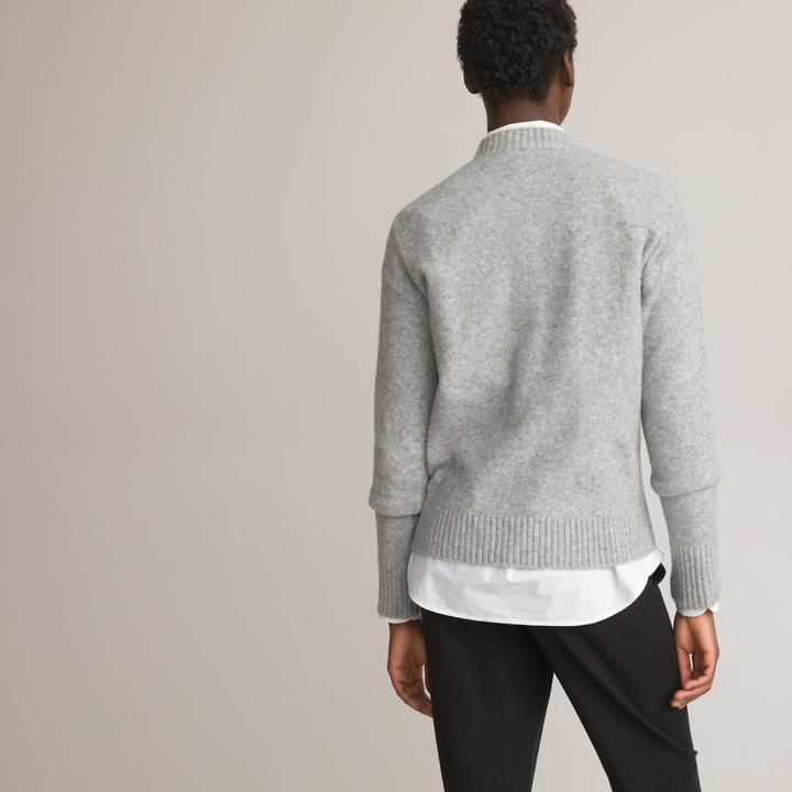 Produktbild La Redoute Collections Pullover mit rundem Ausschnitt (L)