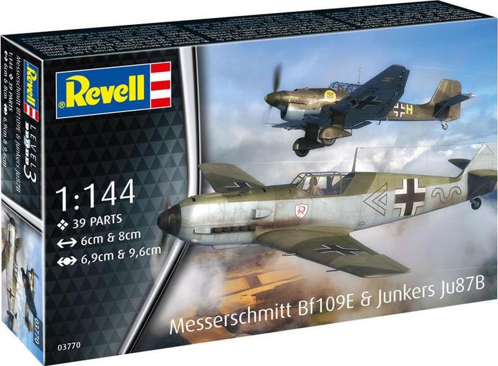Actual product image Revell Messerschmitt Bf109E & Junkers Ju87B Stuka