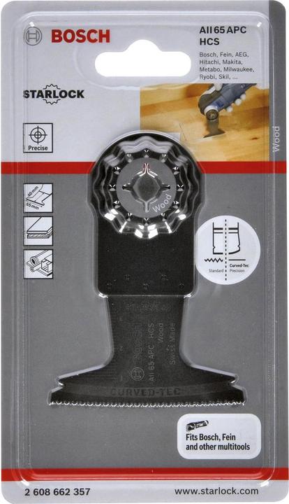 Produktbild Bosch Professional Zubehör HCS Tauchsägeblatt AII 65 APC Wood, 40 x 65 mm, 1er-Pack