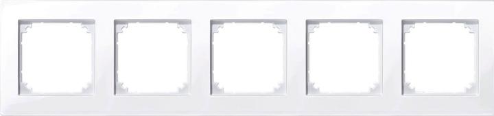Actual product image Merten M-PLAN frame, 5gang, active white glossy 515525