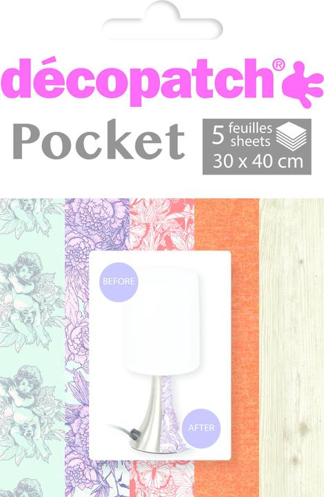 Actual product image Décopatch Decopatch paper No. 14, 5 sheets (20 g/m², 5x)