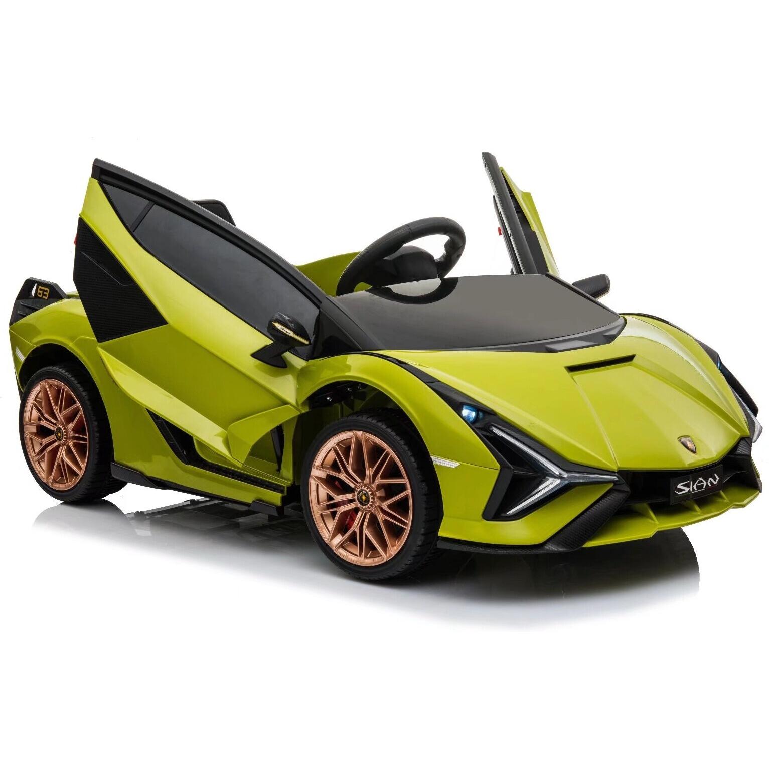 Leggodt Lamborghini Sian -s??hk??auto, vihre??
