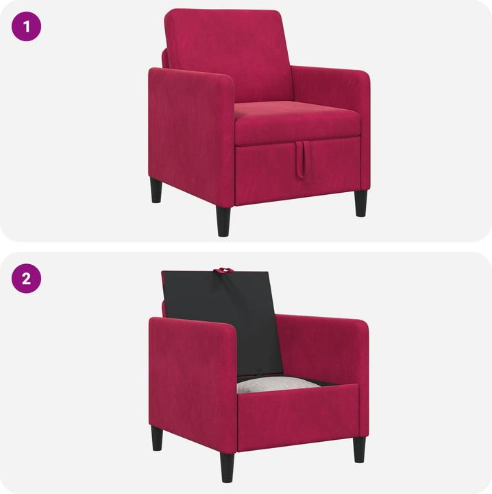 Produktbild vidaXL Sofa mit Stauraum (1-Sitzer)