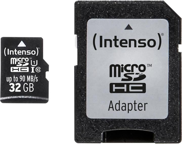 Productafbeelding Intenso microSD Professional (32 GB, microSDHC, U1, UHS-I)