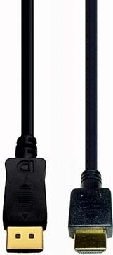 Produktbild E+P HDMI-Display-Portkabel 2m DP3 (2 m, DisplayPort)