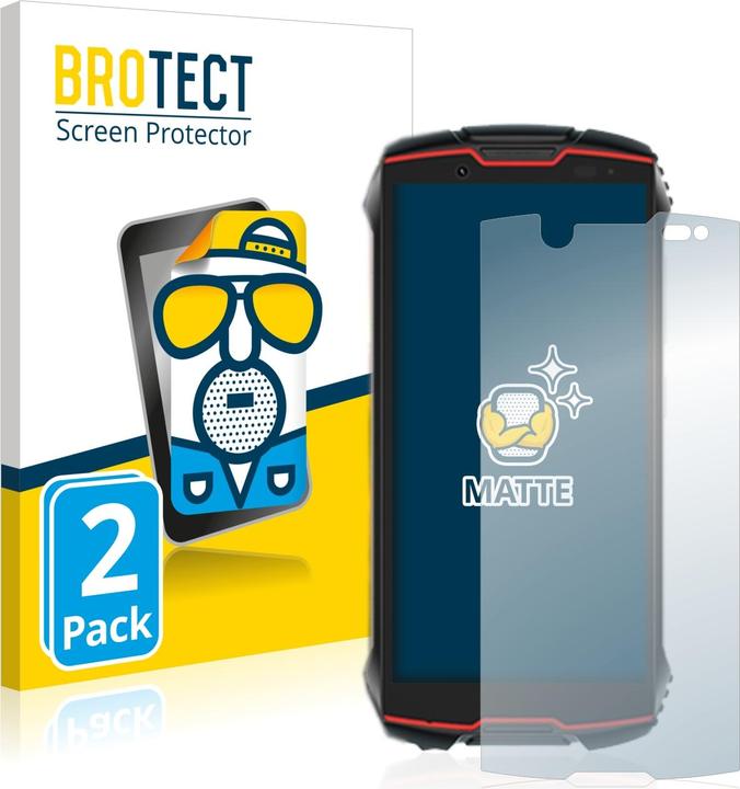 Actual product image BROTECT Anti-glare screen protector matt (2 Piece, Cubot King Kong Mini 2 Pro)