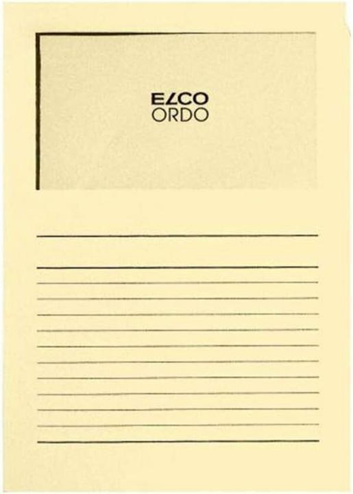 Elco 100 Sichthüllen Ordo classico DIN A4 beige glatt 120 g/qm (A4, 1 x)