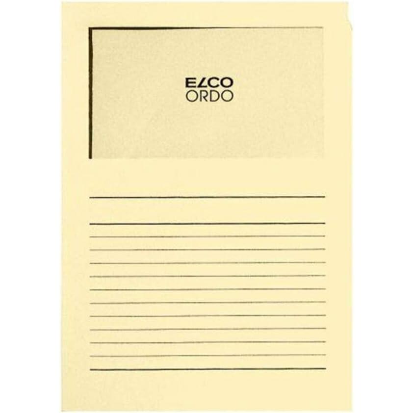 Elco, Busta portadocumenti, 100 Sichthüllen Ordo classico DIN A4 beige glatt 120 g/qm (A4, 1 x)
