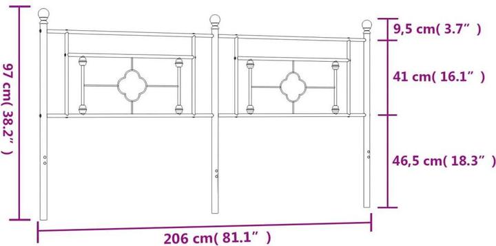 Actual product image vidaXL Jana (206 x 3 x 97 cm)