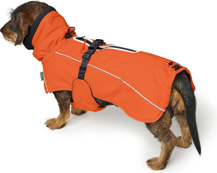 Actual product image Hunter Dogcoat Nordby Dachshund 45, orange - (203491) (45, Dog bathrobe)