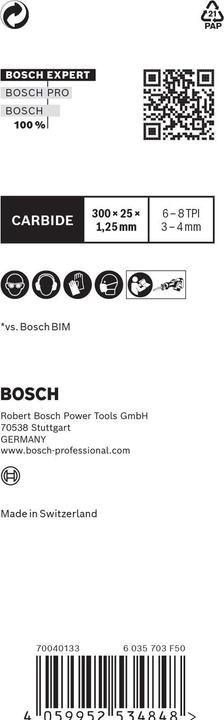 Produktbild Bosch Professional Zubehör EXPERT ‘Multi Material’ S 1256 XHM Säbelsägeblatt, 1 Stück