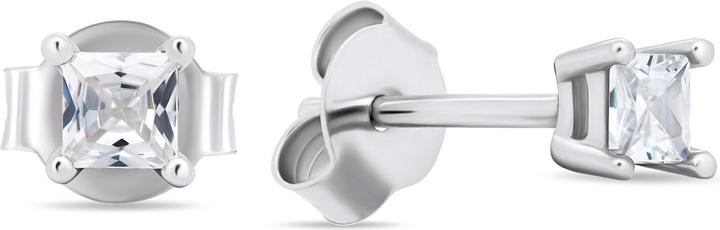 Produktbild Brilio Silver - Silver stud earrings with clear zircons EA592W