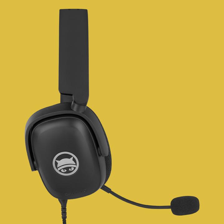 Actual product image Gamiac HS71 - Black - 7.1 surround USB Headset, 50mm driver, RGB light, 290g (Cable)