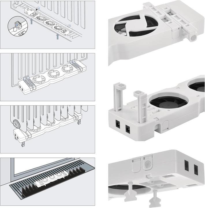 Produktbild Emos Heizkörperventilator DUO, weiss