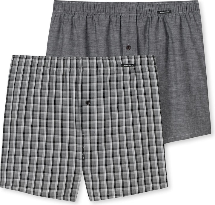 Produktbild Schiesser Web-Boxershorts Casual Bequem sitzend (S, 2er Pack)