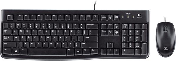Actual product image Logitech Desktop MK120 Keyboard USB QWERTY German (DE, Cable)
