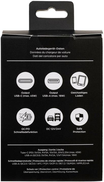 Produktbild Onit Autoladegerät Dual 63 W PD, Stromanschluss Seite A