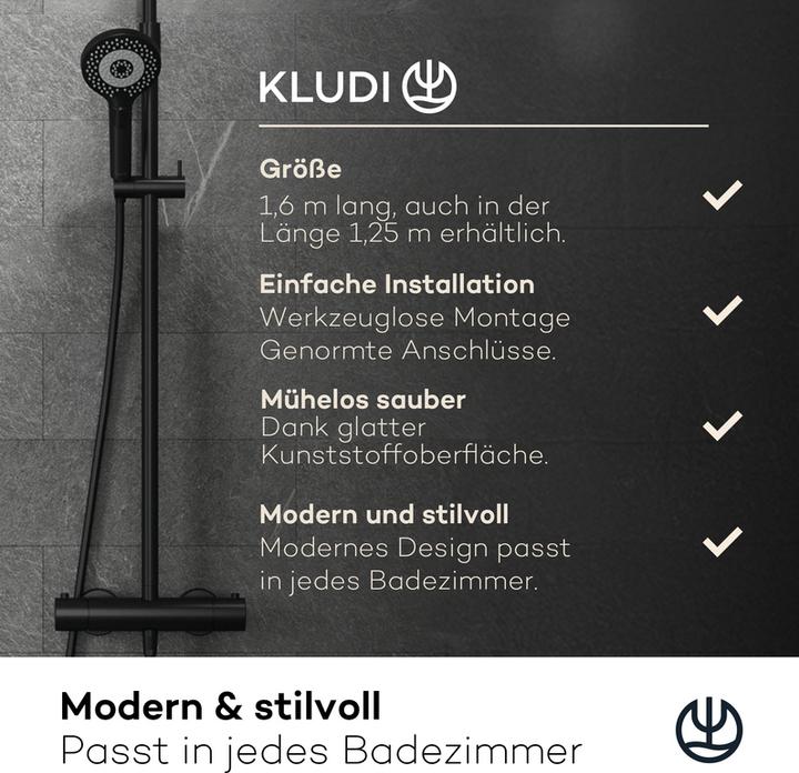 Actual product image Kludi X3 Shower hose (160 cm)