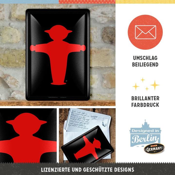 Image du produit Nostalgic-Art Merchandising Postkarte Ampelmann Rot/Schwarz (1 pcs)
