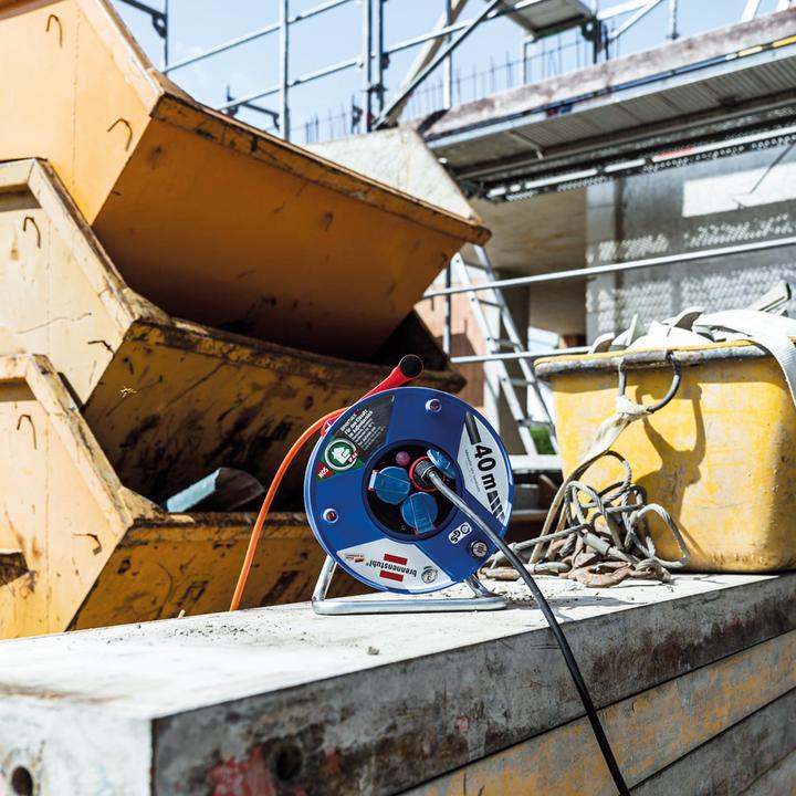 Actual product image Brennenstuhl 1208750 Cable Reel 40 m Orange Earthing Contact Plug (40 m, 1.50 mm²)