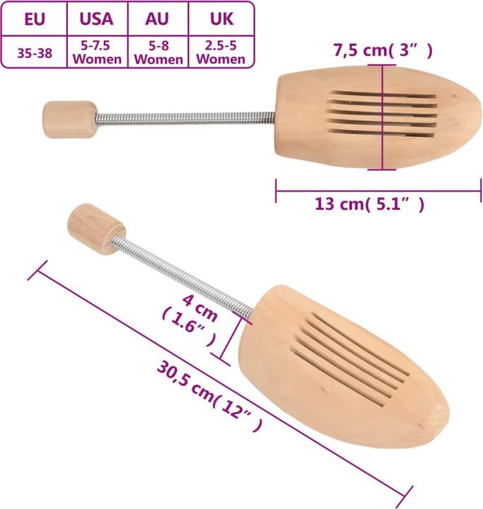 Produktbild vidaXL Schuhspanner (39, 2 x)