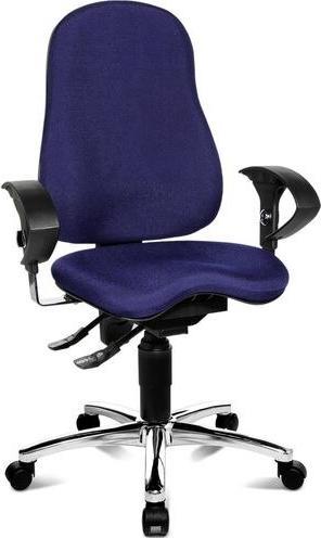 Produktbild Topstar Fitness-Drehstuhl Sitness10 Permanentkontakt blau (42 - 55 cm)