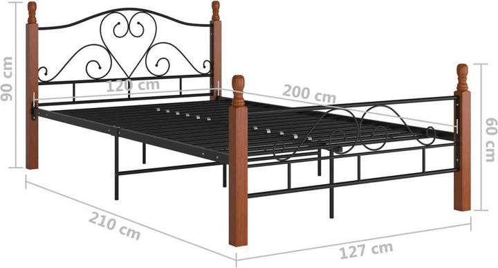 Image du produit vidaXL Bettgestell (120 x 200 cm)