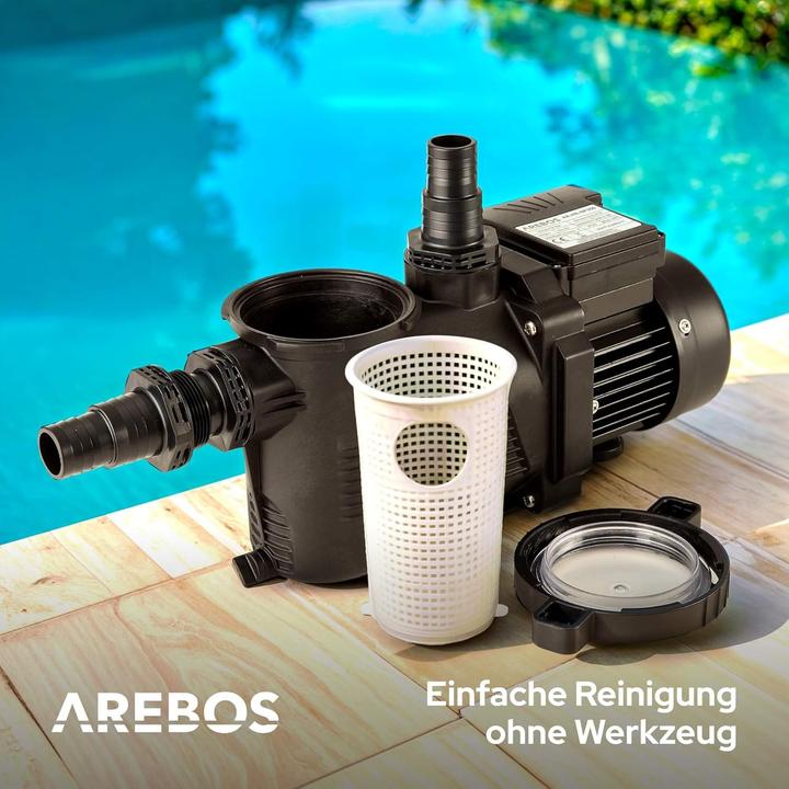 Produktbild Arebos Schwimmbadpumpe