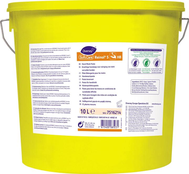 Diversey Handwaschpaste SoftCare Reinol-S 10L (Handwaschpaste, 10000 ml)
