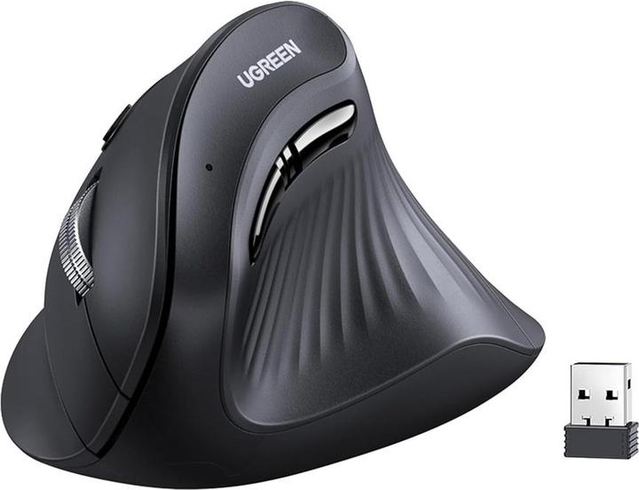 Actual product image Ugreen Mouse Wireless 2.4 GHz & Bluetooth MU008 Black 25444 (Wireless)