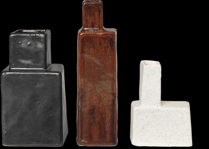 Ferm Living Koa Vases (1 x, 7 x 9 cm, 7 x 12,5 cm, 4,5 x 15,5 cm, 0.00 l)