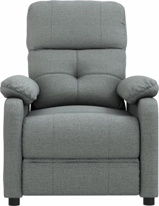 Immagine prodotto VidaXL Poltrona massaggio Poltrona TV Poltrona relax Poltrona reclinabile Tessuto grigio scuro